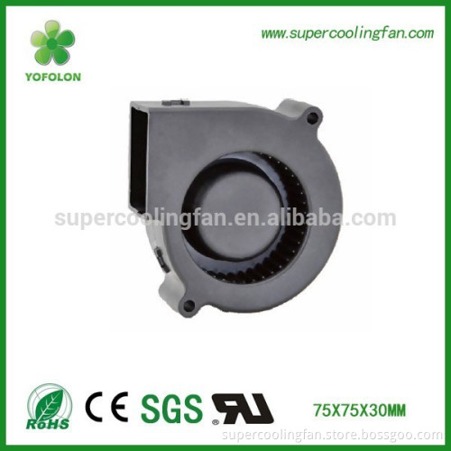 75x75x30mm 12V/24V DC exhaust fan blower with CE,RoHS,UL certificate